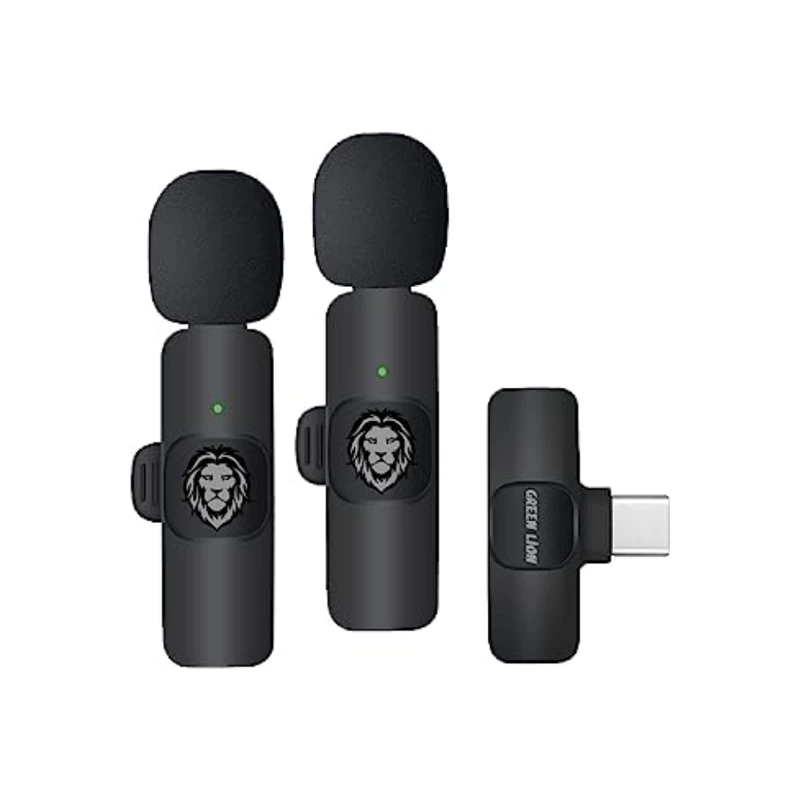 میکروفون یقه ای گرین لاین مدل 3 در 1 Green Lion 3 in 1 Wireless Microphone