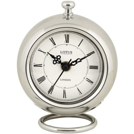 ساعت رومیزی فلزی لوتوس کد محصول: BS-600-SUGARLAND-SILVER