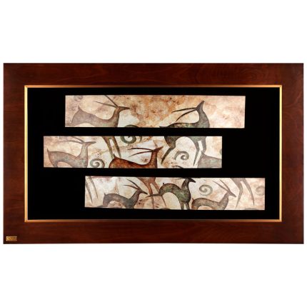 تابلوی فريم چوبی سه تکه لوتوس کد محصول: FWB-3P 100x60 A