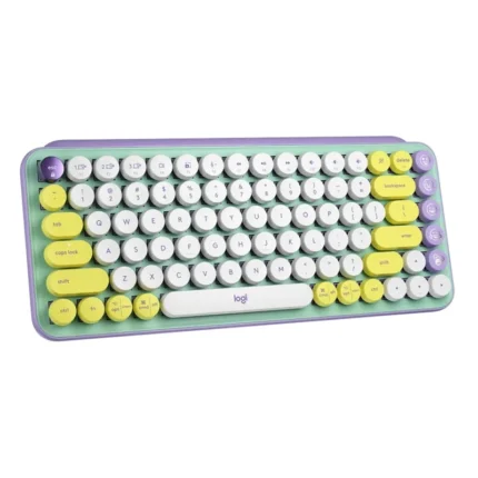 ارسال فوری + گارانتی اصلی کیبورد لاجیتک مدل logitech POP KEYS ARA MINT