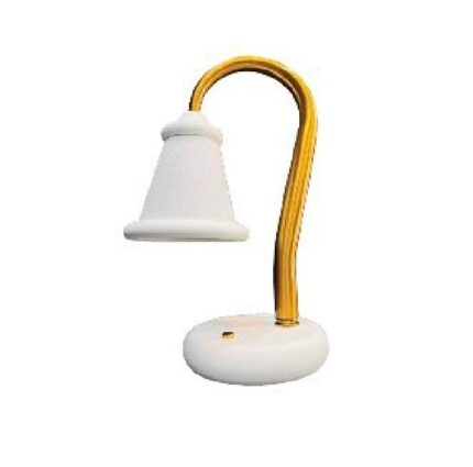آباژور پایه دار رومیزی آرتمیس کد 1020 White Gold سفید طلایی