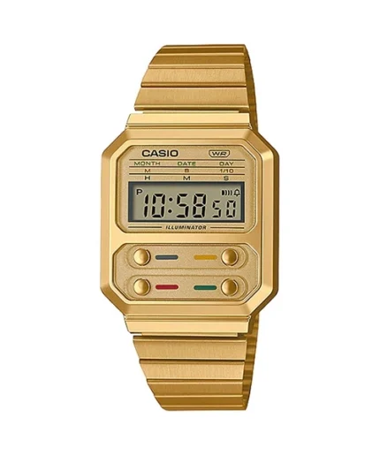 ارسال فوری + گارانتی اصلی شرکتی + ساعت مچی کاسیو مدل CASIO-A100WEG-9ADF