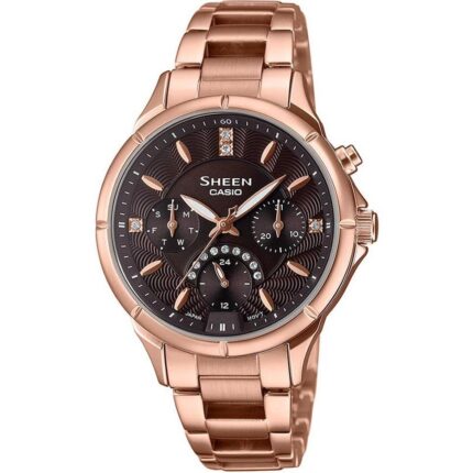 ارسال فوری + گارانتی اصلی شرکتی + ساعت مچی کاسیو مدل CASIO-SHE-3047PG-5AUDR