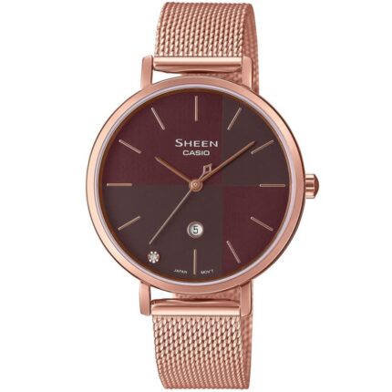 ارسال فوری + گارانتی اصلی شرکتی + ساعت مچی کاسیو مدل CASIO-SHE-4547PGM-5AUDF