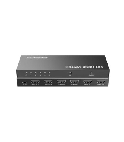 ارسال فوری + ضمانت اصالت کالا + سوئیچ 5 پورت HDMI لنکنگ LKV501HDR-V3.0