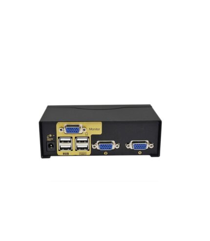 ارسال فوری + ضمانت اصالت کالا + کی وی ام سوئیچ 2 پورت VGA همراه کابل فرانت FN-K2US