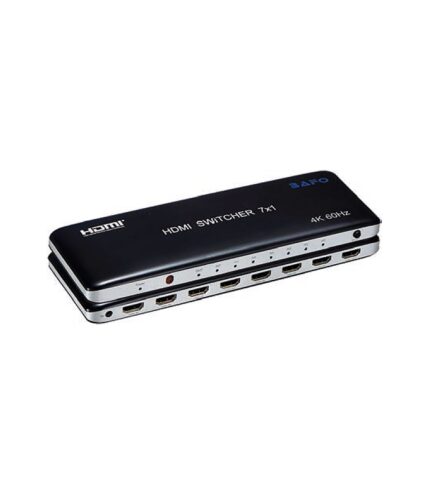 ارسال فوری + ضمانت اصالت کالا + سوئیچ 7 پورت HDMI 2.0 بافو BF-H157 4K