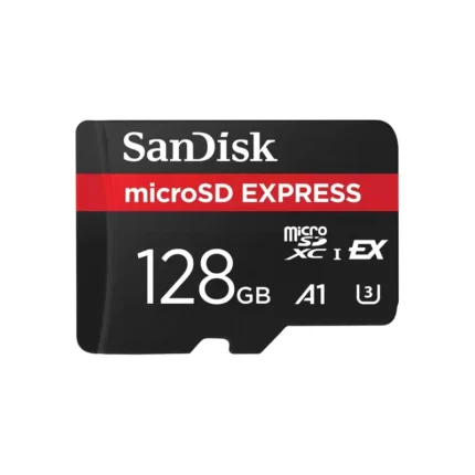 ارسال فوری + امکان خرید حضوری + کارت حافظه microSD سن دیسک مدل sandisk EXpress کلاس A1 استاندارد U3 سرعت 880MBs ظرفیت 128 گیگابایت